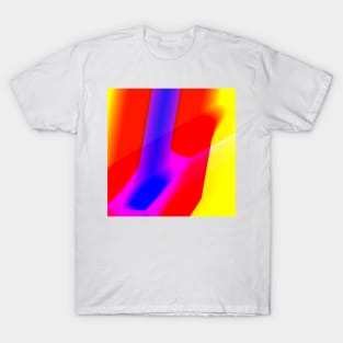 red yellow blue abstract texture T-Shirt